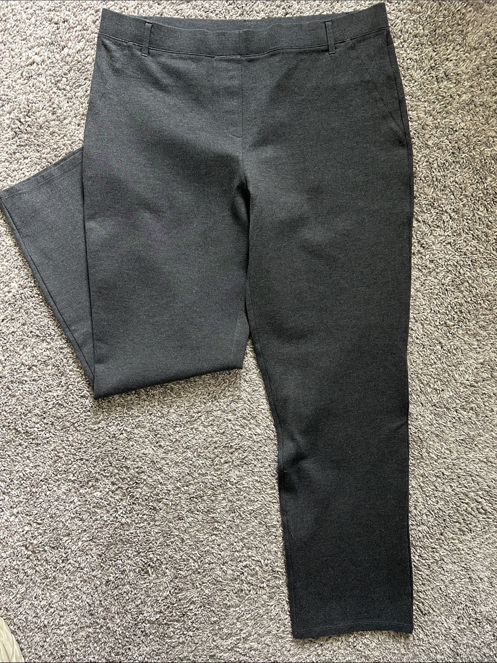 Quince Black Ponte Pull-On Dress Pants